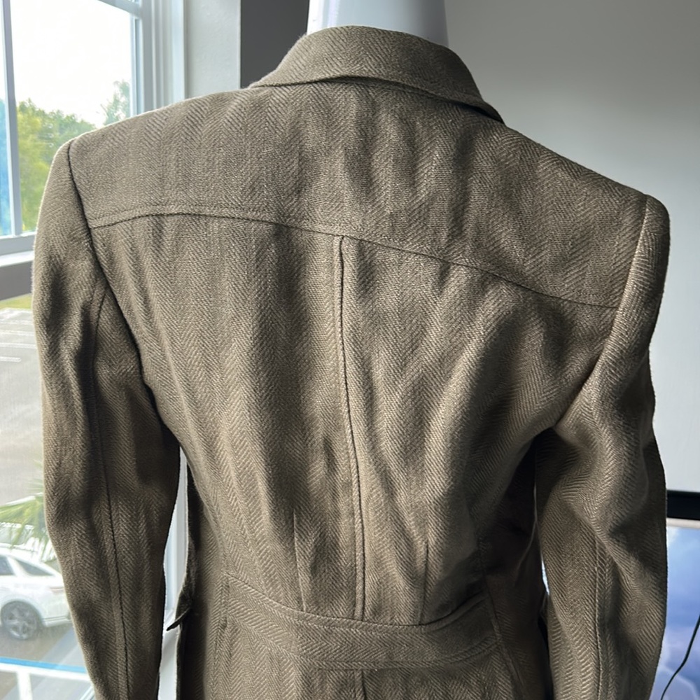 LAUREN RALPH LAUREN LINEN BLAZER JACKET TOP SIZE 2 MSRP $345.00 NWT - Picture 7 of 11